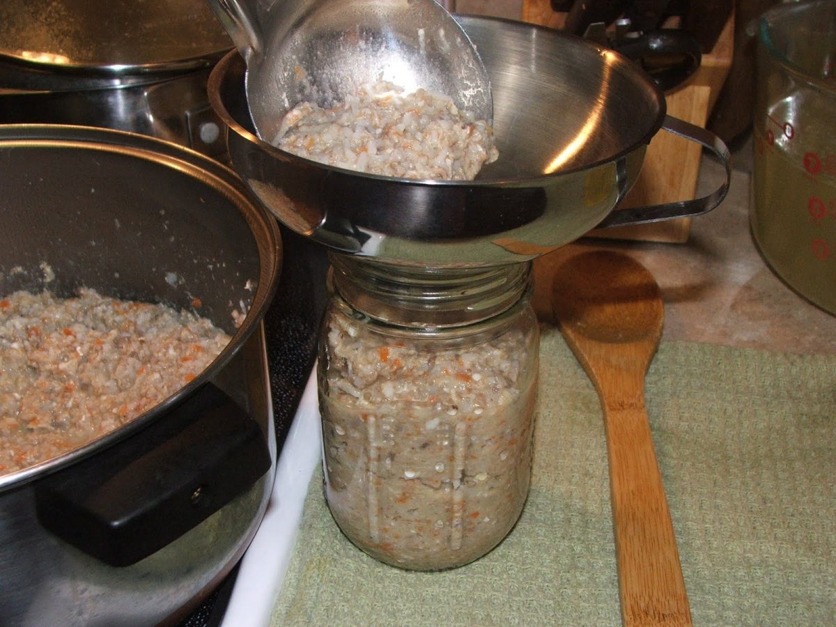 Canning Homemade Dog Food DIY Recipe