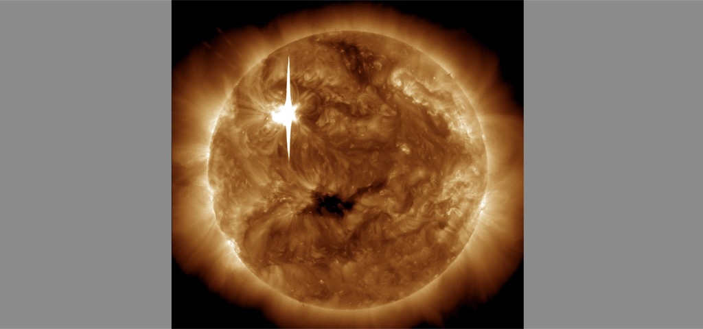 An Earth-facing X6.3 solar flare with multiple CMEs was reported on Friday