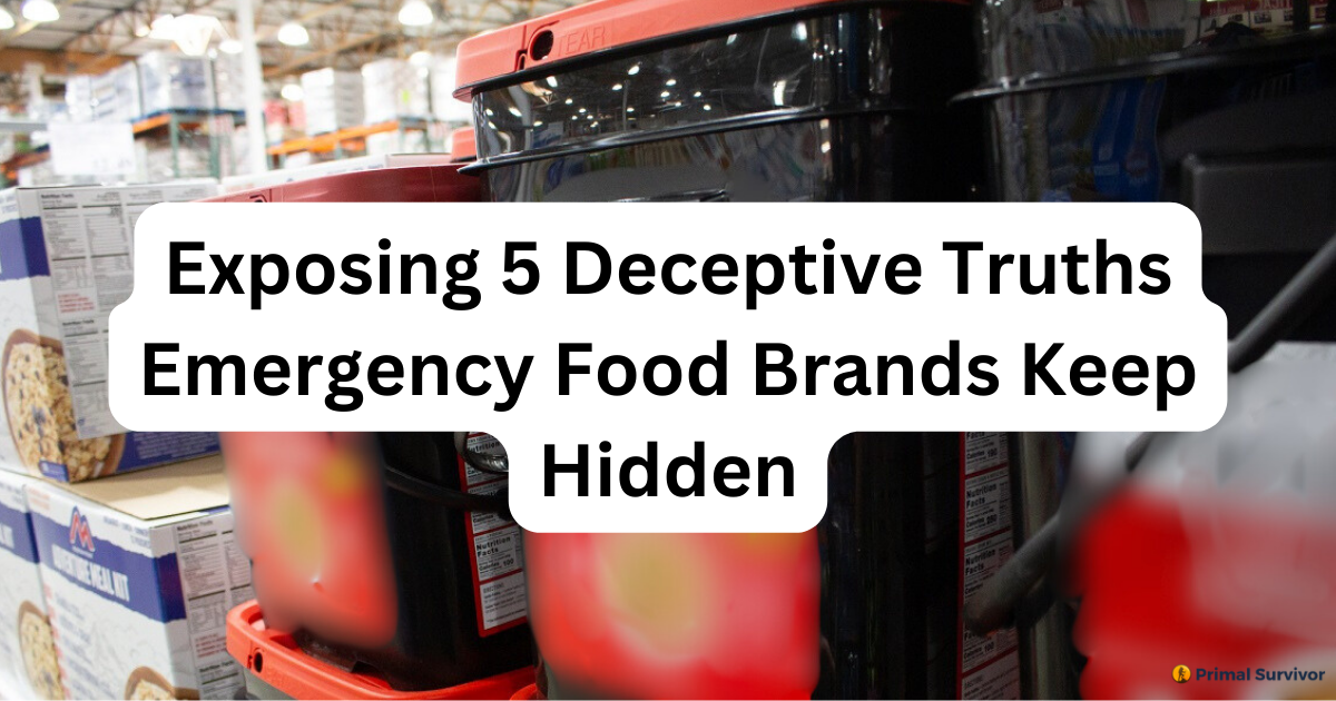 Exposing 5 Deceptive Truths Emergency Food Brands Keep Hidden!