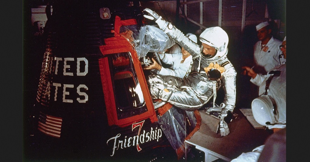 On February 20, 1962, John H. Glenn orbited Earth, doing so three times.